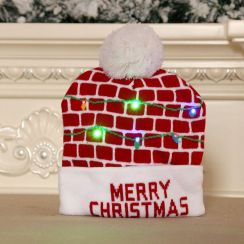 Christmas LED Light Up Beanie Hat 12PCS 