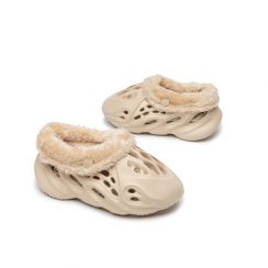 4 Pairs Detachable Warm EVA Plush Women Winter Slippers